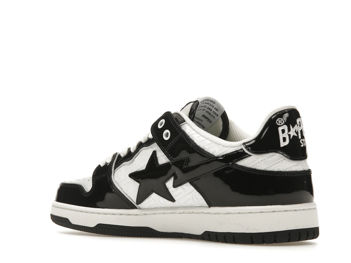 Vue 23 de A Bathing Ape Bape SK8 Sta Panda Patent
