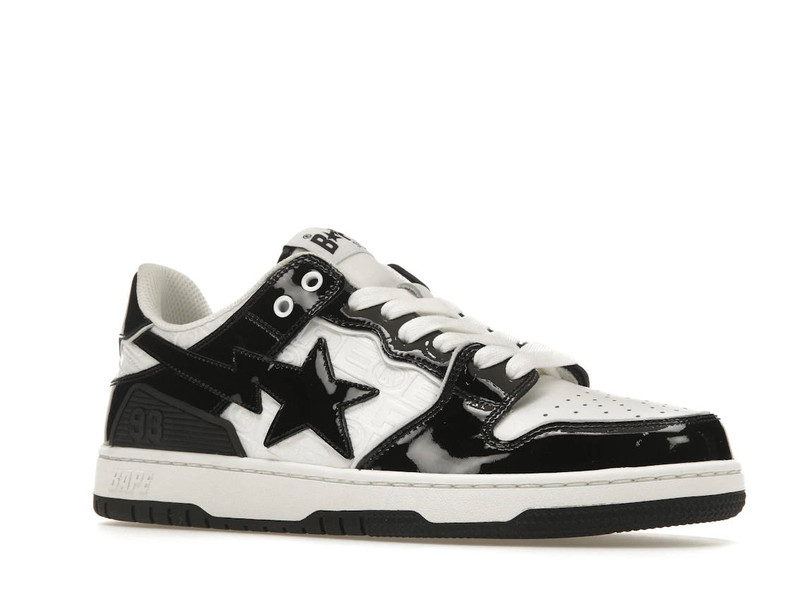 Vue 4 de A Bathing Ape Bape SK8 Sta Panda Patent