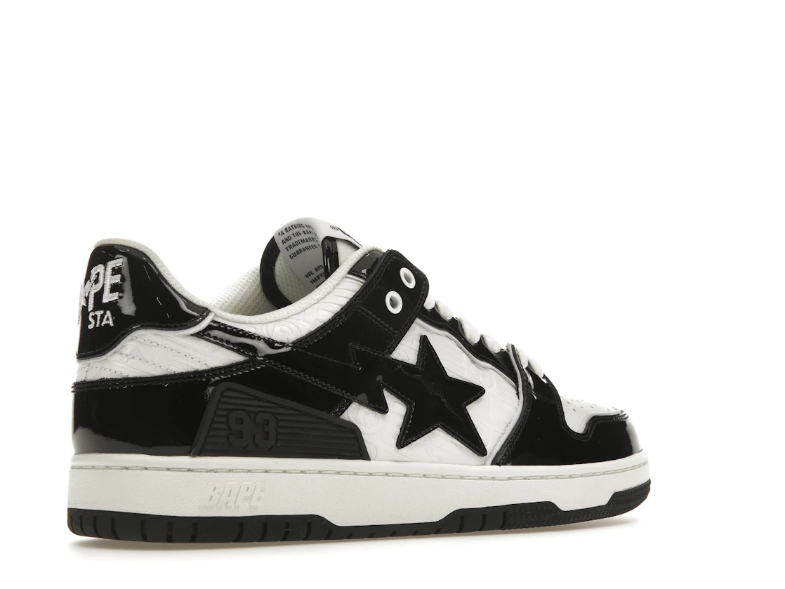 Vue 33 de A Bathing Ape Bape SK8 Sta Panda Patent