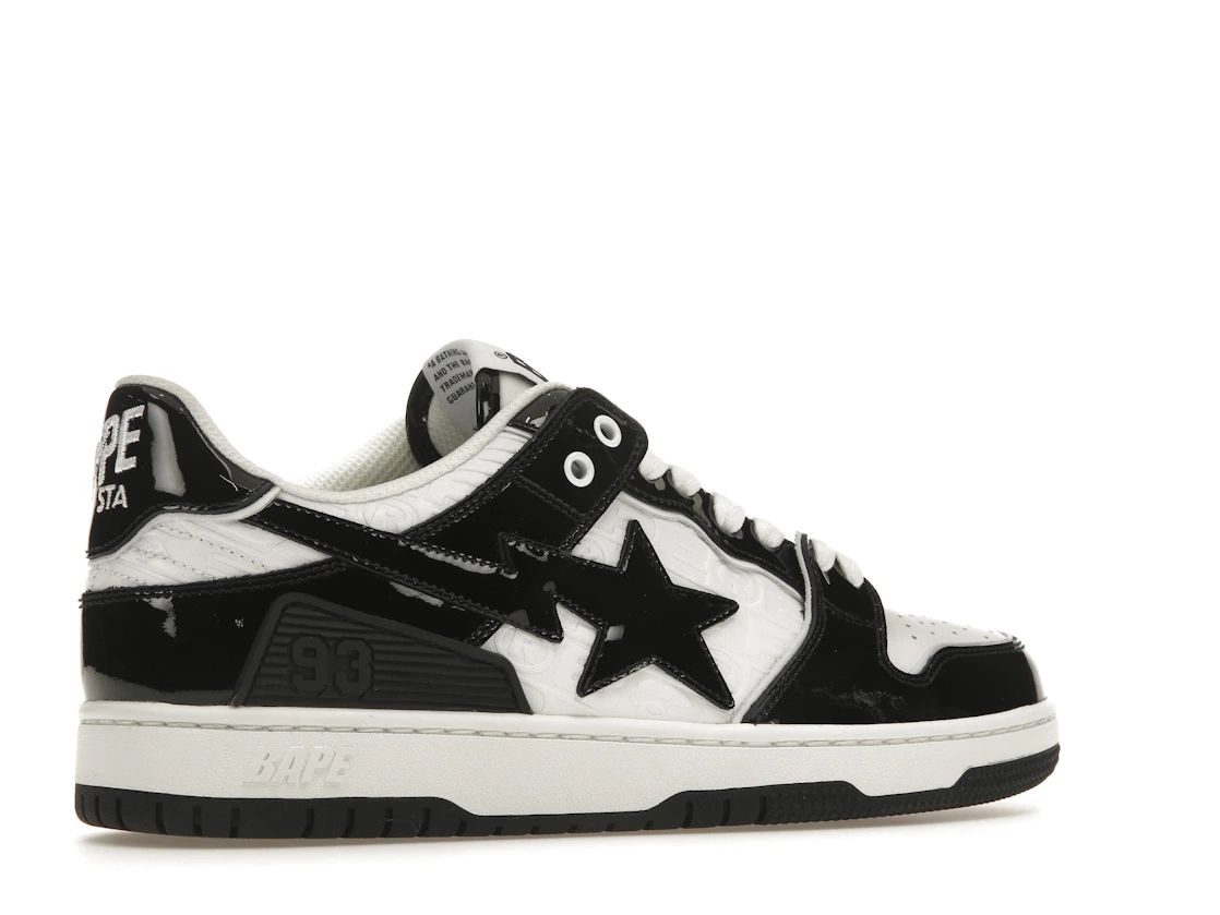 Vue 34 de A Bathing Ape Bape SK8 Sta Panda Patent