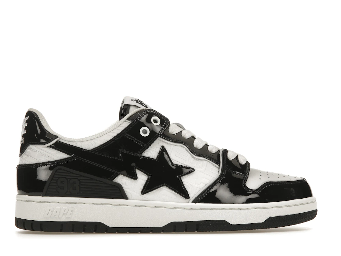 Vue 36 de A Bathing Ape Bape SK8 Sta Panda Patent