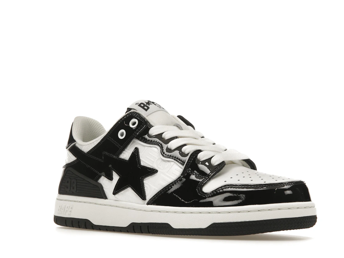 Vue 5 de A Bathing Ape Bape SK8 Sta Panda Patent