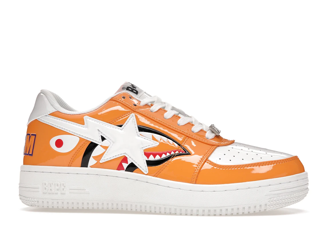 Vue 2 de A Bathing Ape Bape Sta Low Color Block Shark Orange