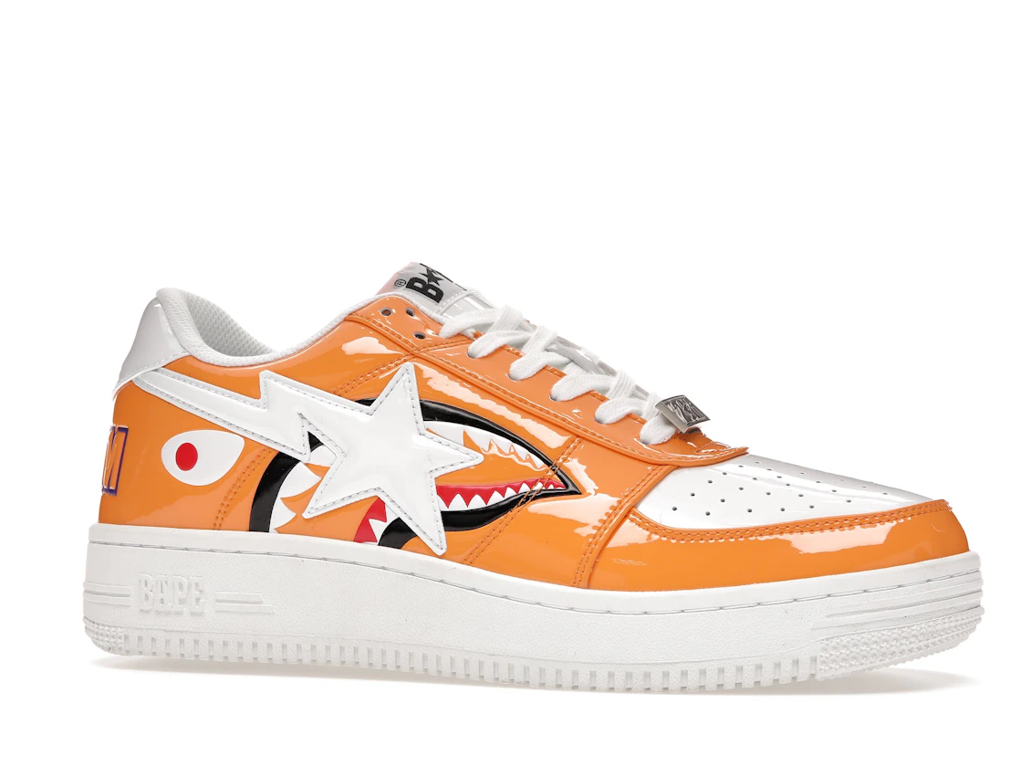 Vue 3 de A Bathing Ape Bape Sta Low Color Block Shark Orange