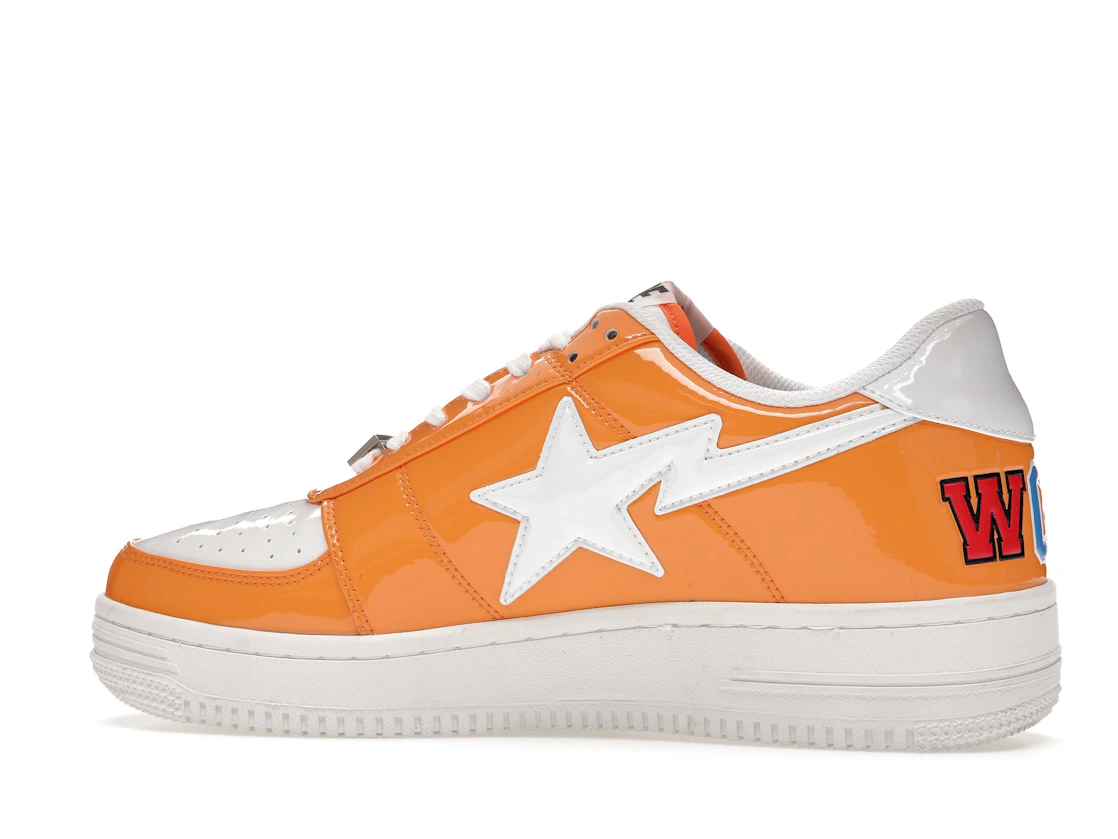 Vue 21 de A Bathing Ape Bape Sta Low Color Block Shark Orange