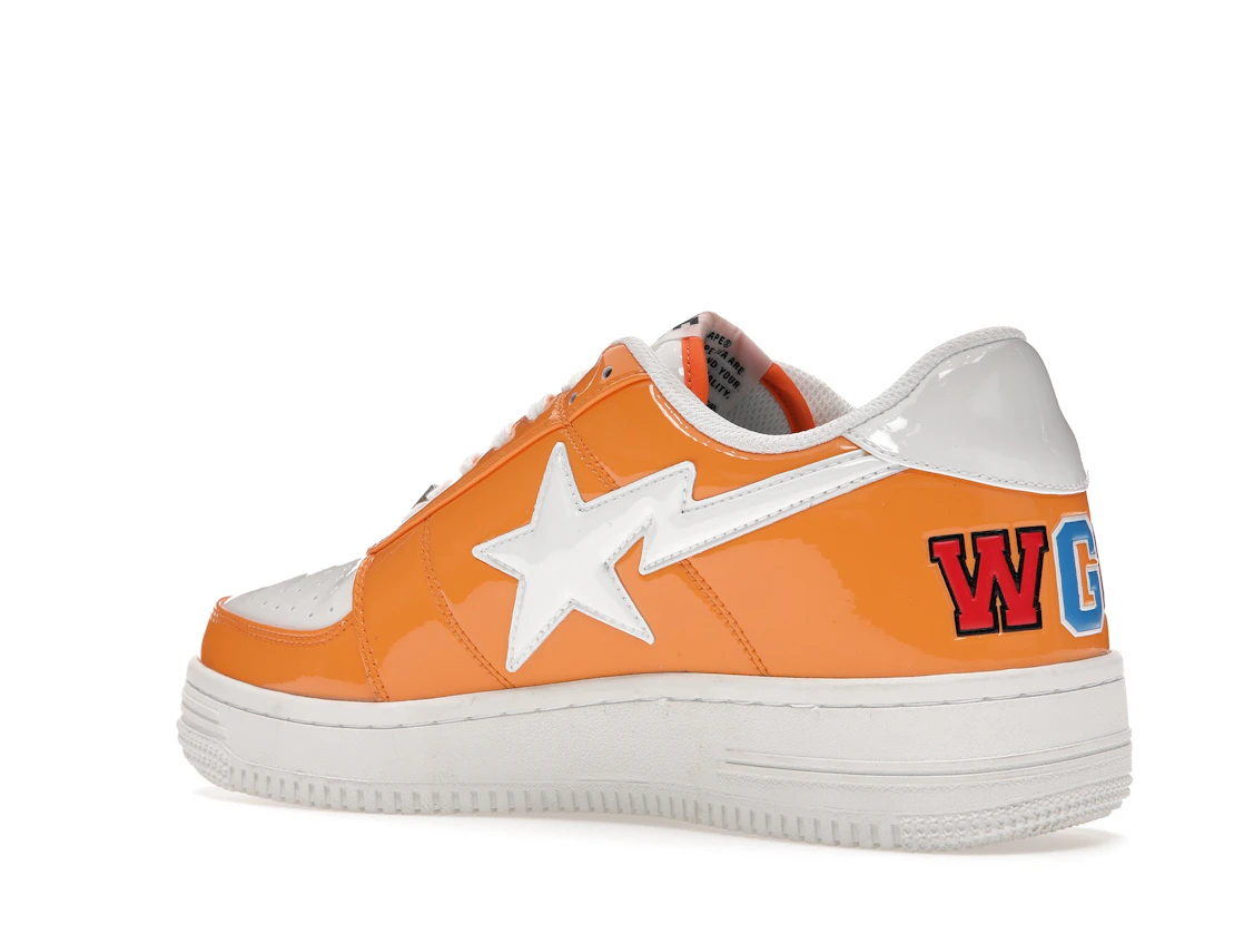 Vue 23 de A Bathing Ape Bape Sta Low Color Block Shark Orange