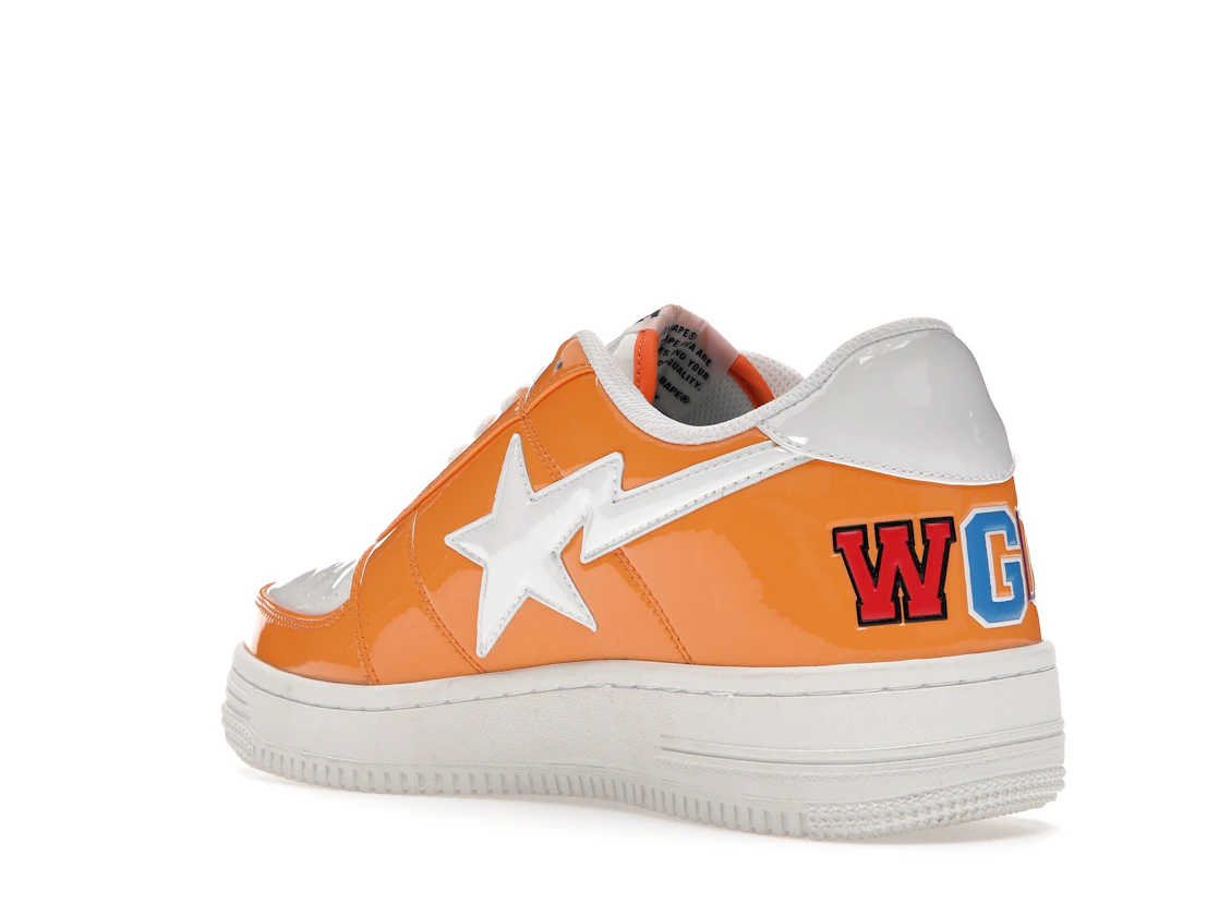Vue 24 de A Bathing Ape Bape Sta Low Color Block Shark Orange