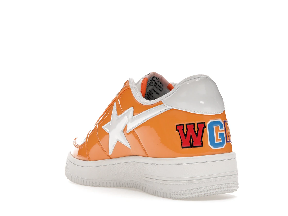 Vue 25 de A Bathing Ape Bape Sta Low Color Block Shark Orange
