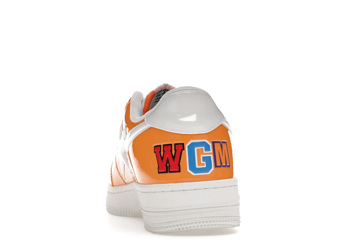Vue 27 de A Bathing Ape Bape Sta Low Color Block Shark Orange