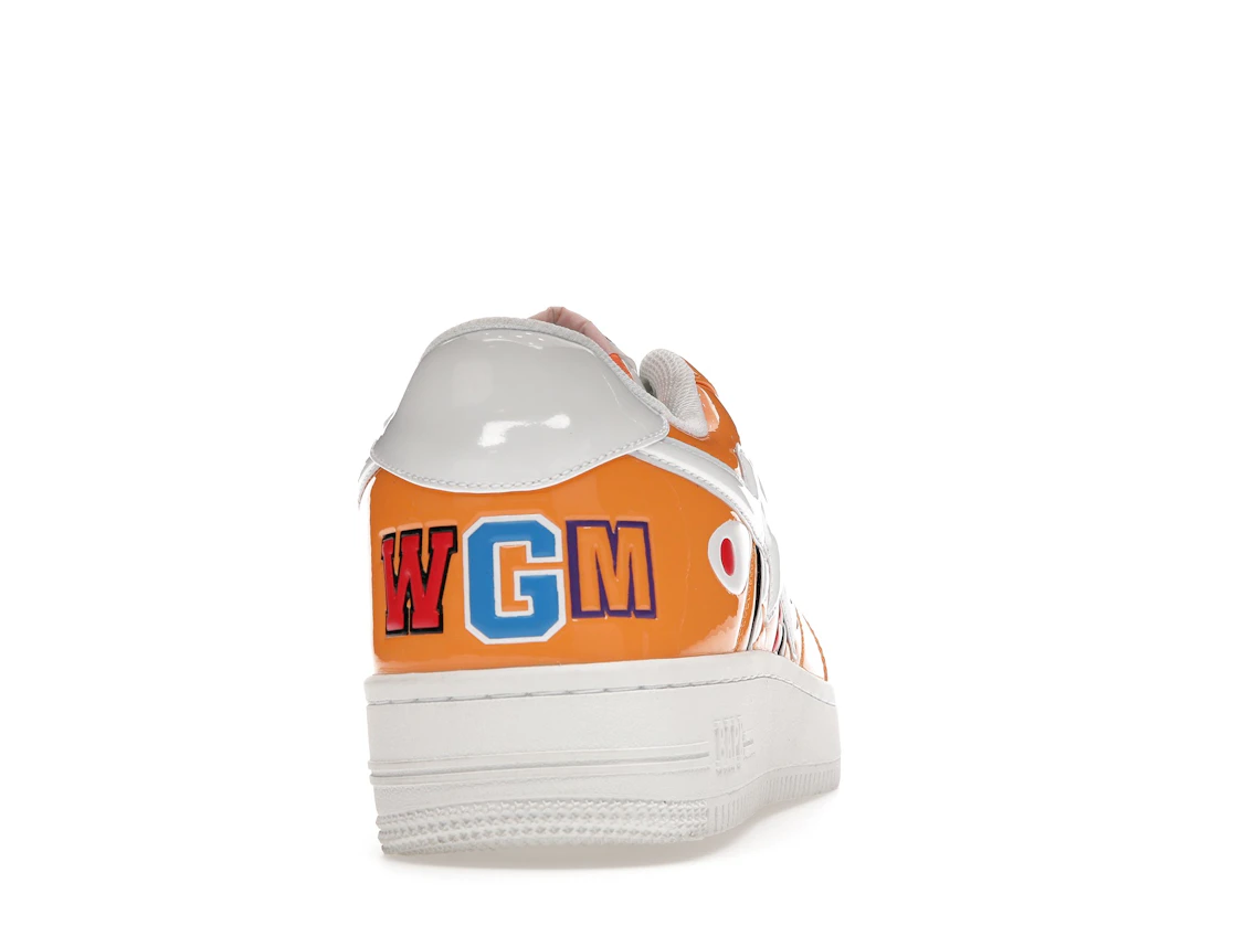Vue 29 de A Bathing Ape Bape Sta Low Color Block Shark Orange