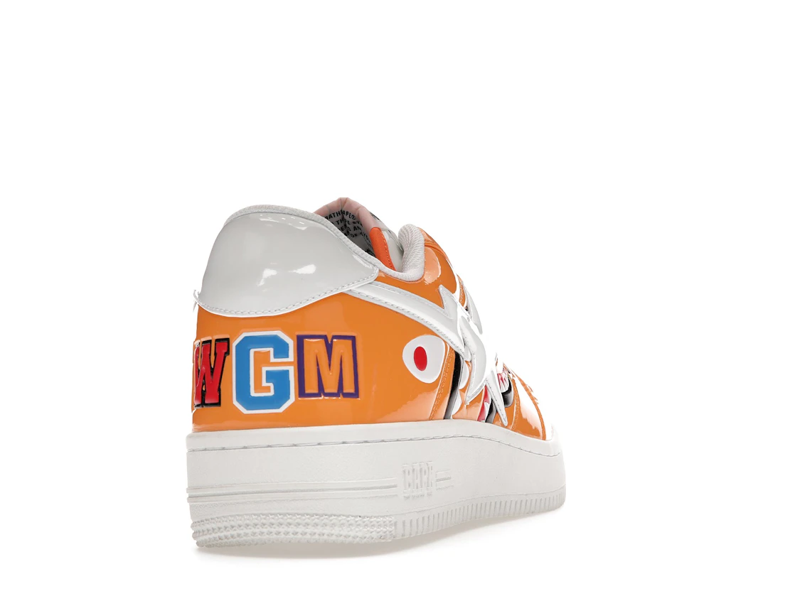 Vue 30 de A Bathing Ape Bape Sta Low Color Block Shark Orange
