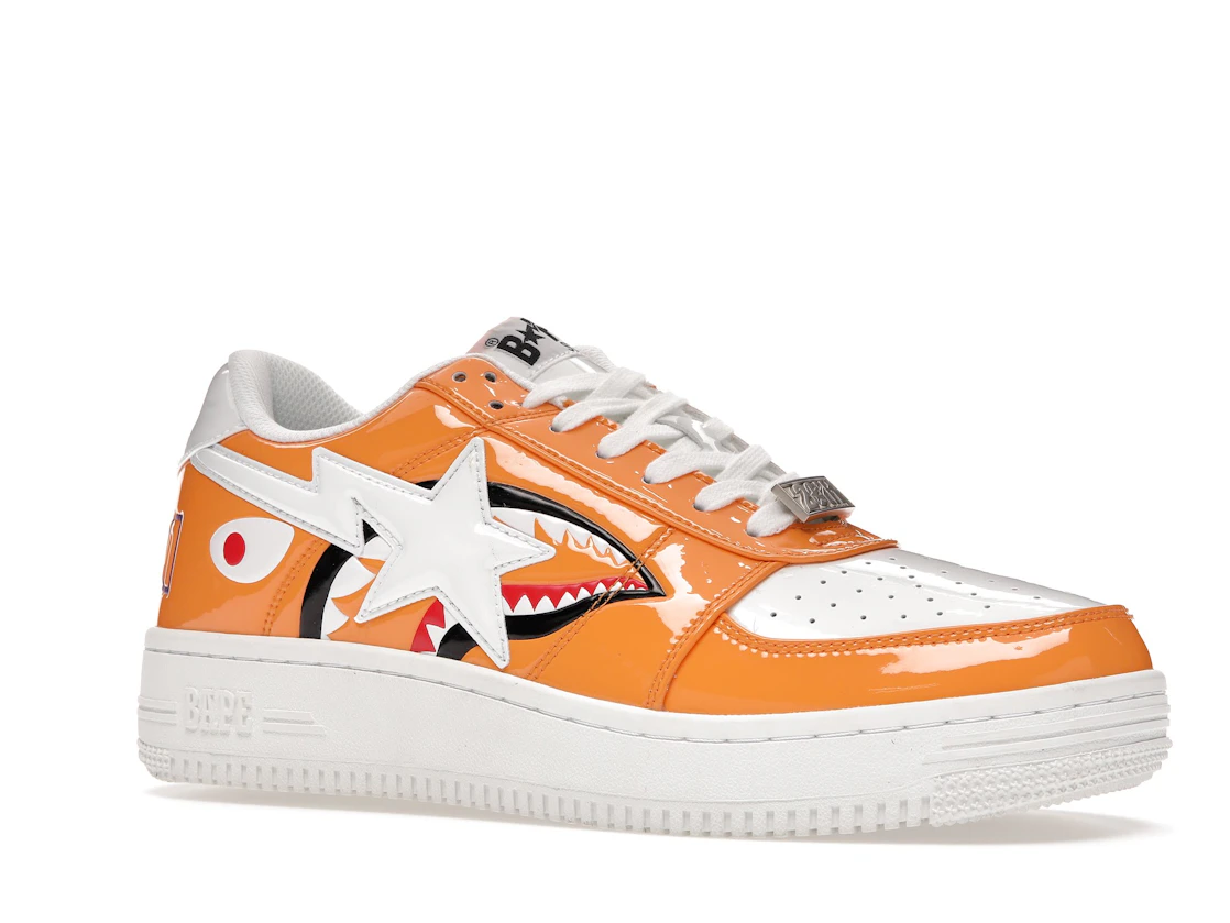 Vue 4 de A Bathing Ape Bape Sta Low Color Block Shark Orange