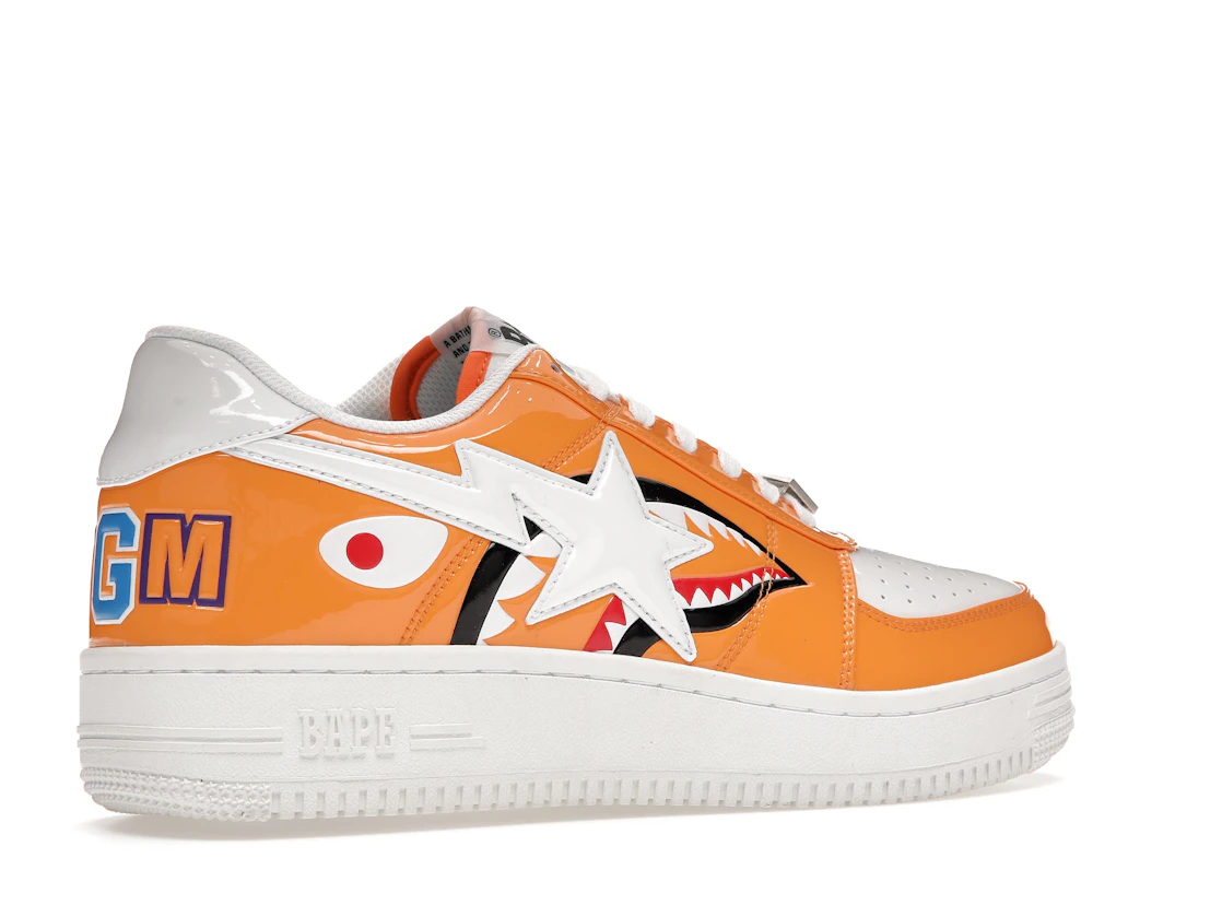Vue 34 de A Bathing Ape Bape Sta Low Color Block Shark Orange