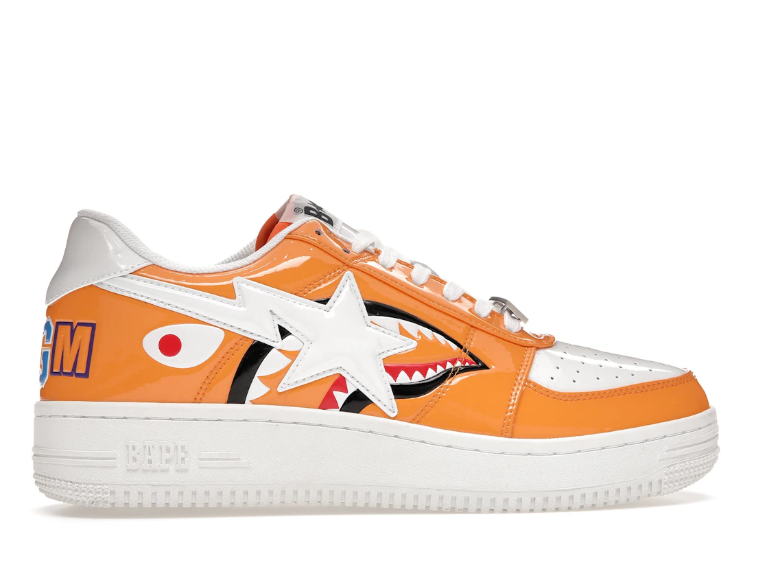Vue 36 de A Bathing Ape Bape Sta Low Color Block Shark Orange