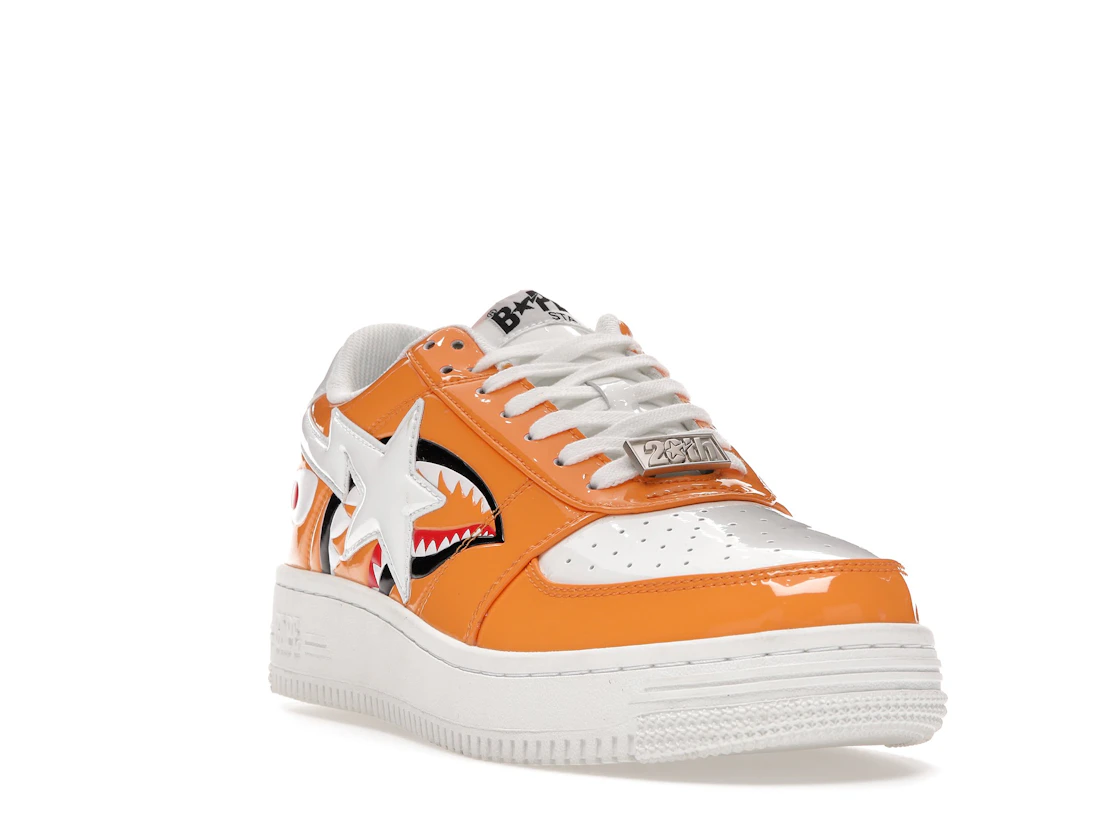 Vue 7 de A Bathing Ape Bape Sta Low Color Block Shark Orange