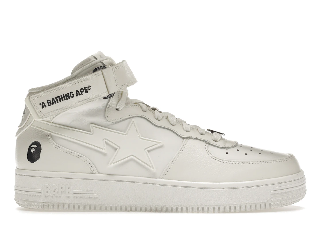Vue 1 de A Bathing Ape Bape Sta Mid White