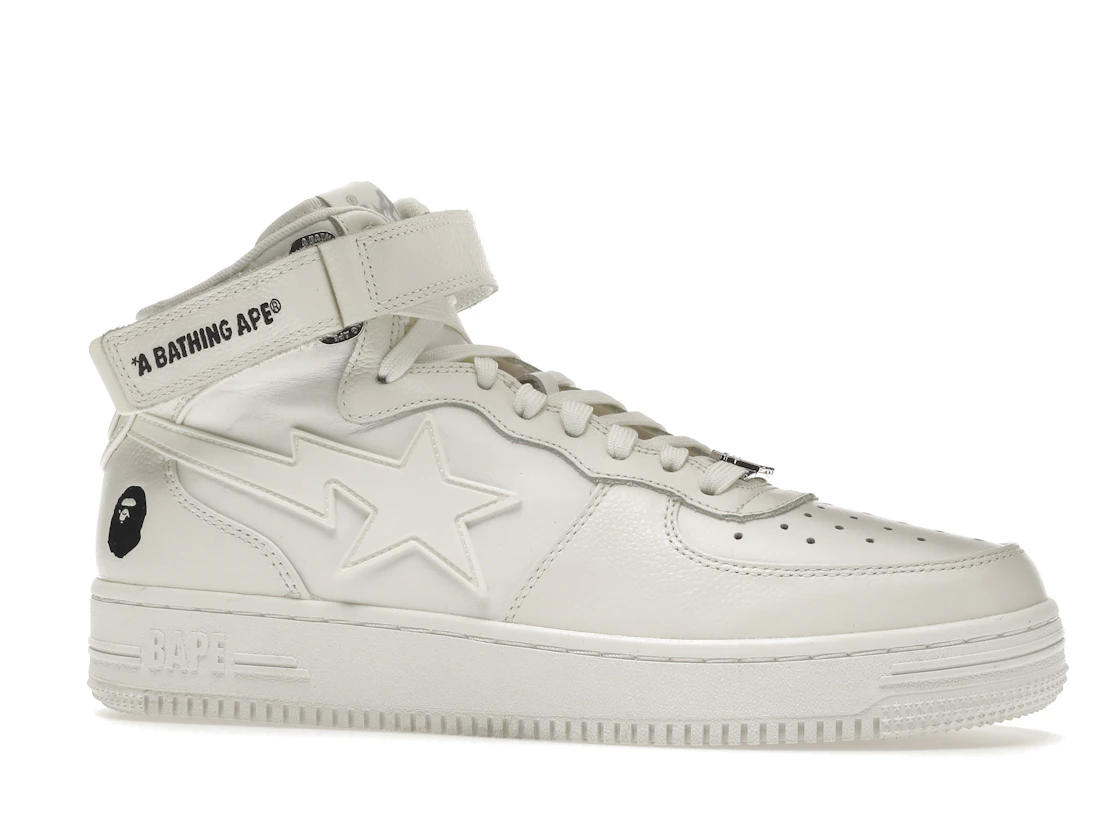 Vue 3 de A Bathing Ape Bape Sta Mid White