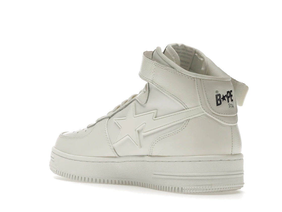 Vue 24 de A Bathing Ape Bape Sta Mid White