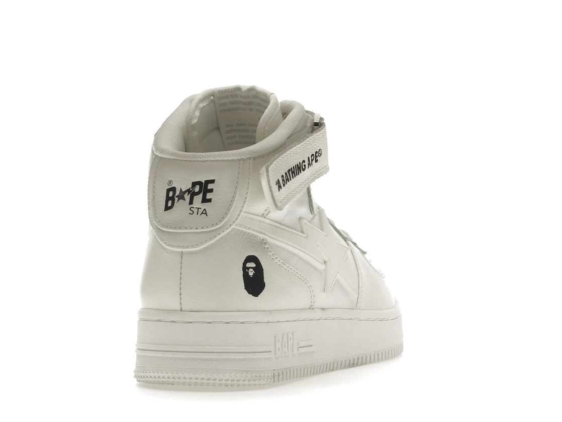 Vue 30 de A Bathing Ape Bape Sta Mid White