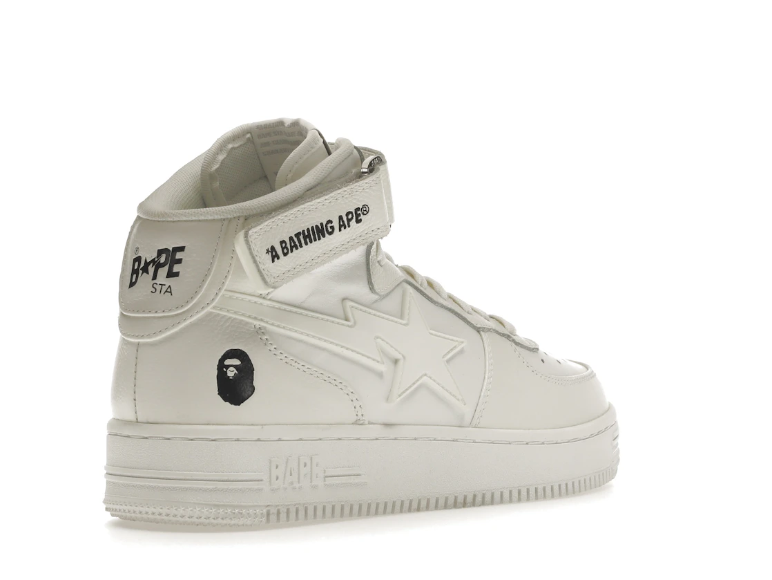 Vue 32 de A Bathing Ape Bape Sta Mid White