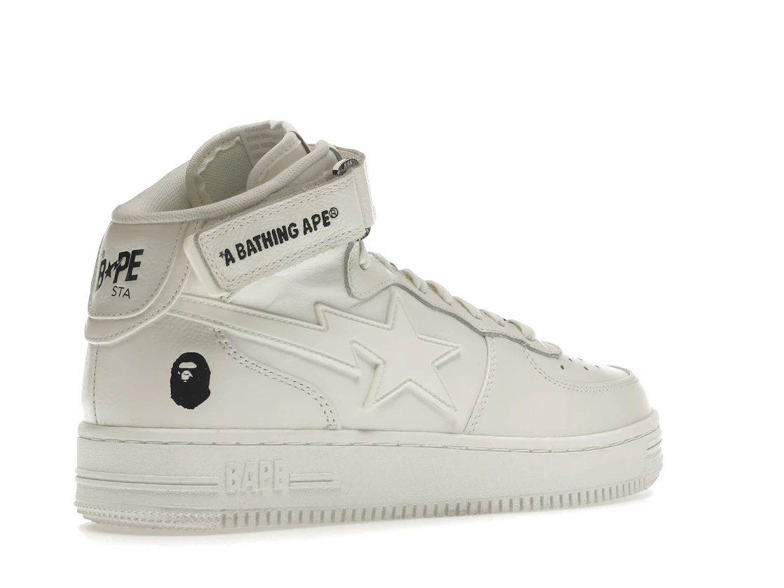 Vue 33 de A Bathing Ape Bape Sta Mid White