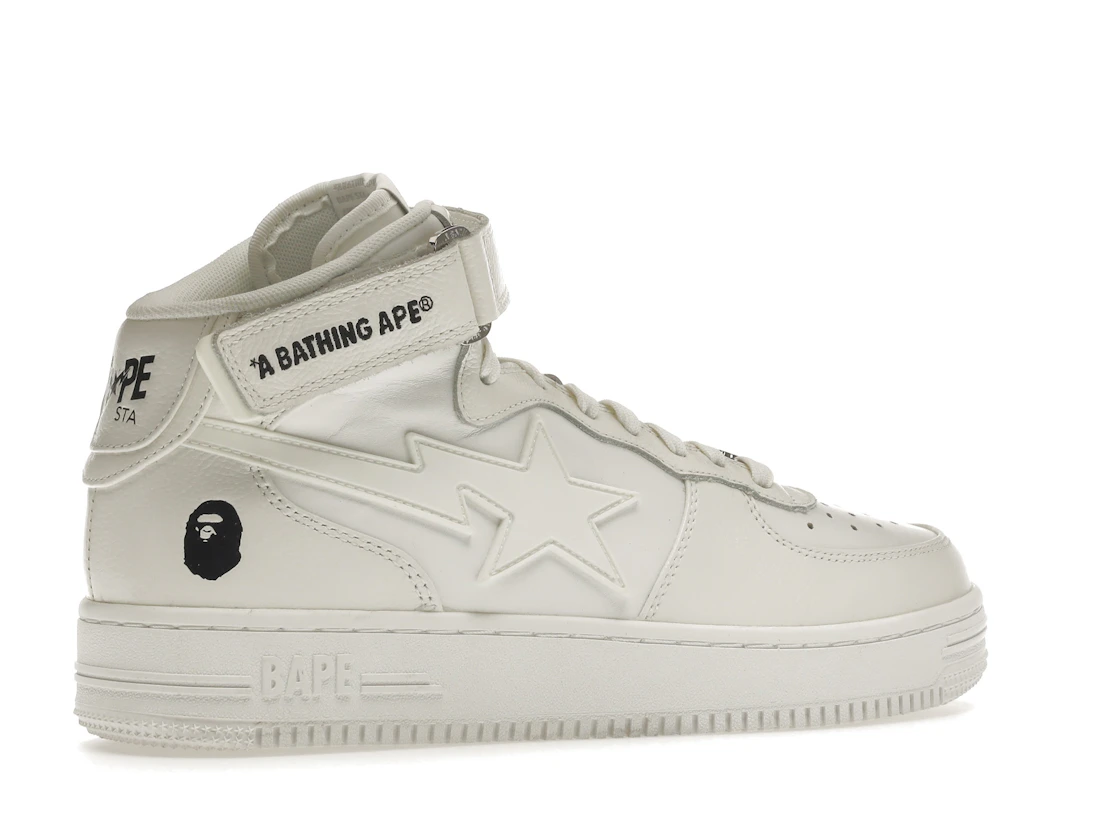 Vue 34 de A Bathing Ape Bape Sta Mid White