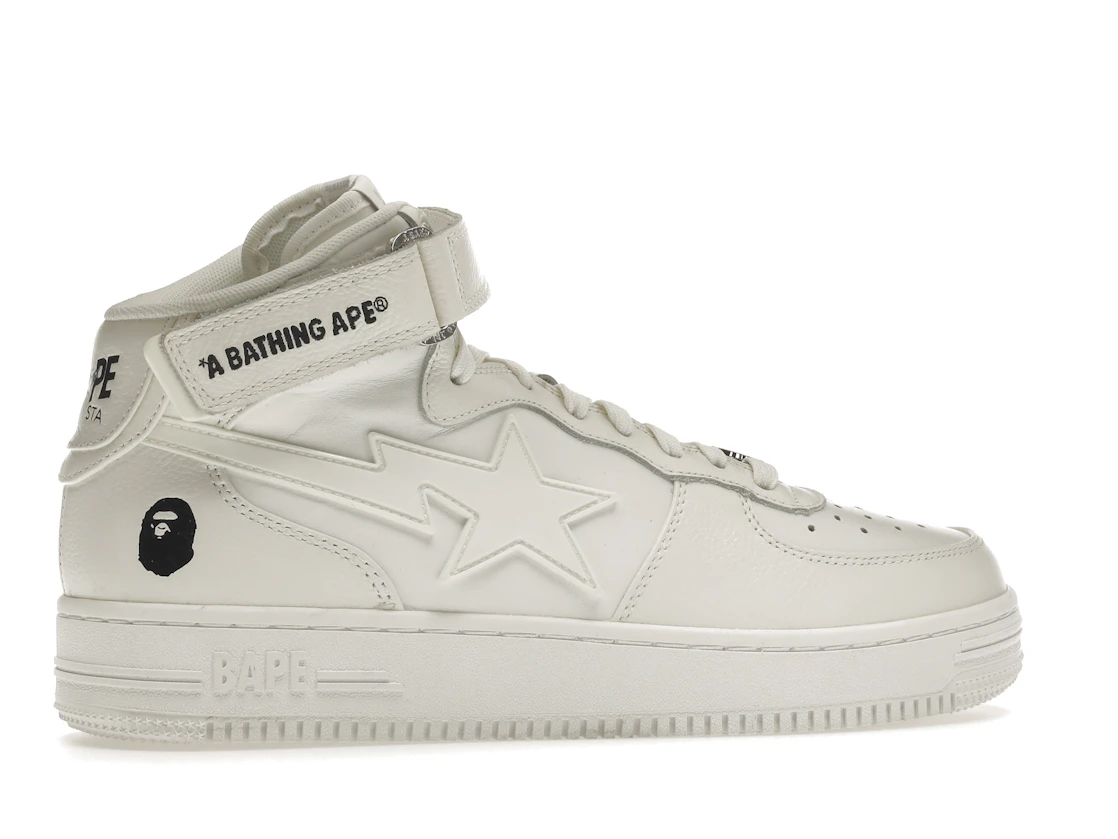 Vue 35 de A Bathing Ape Bape Sta Mid White
