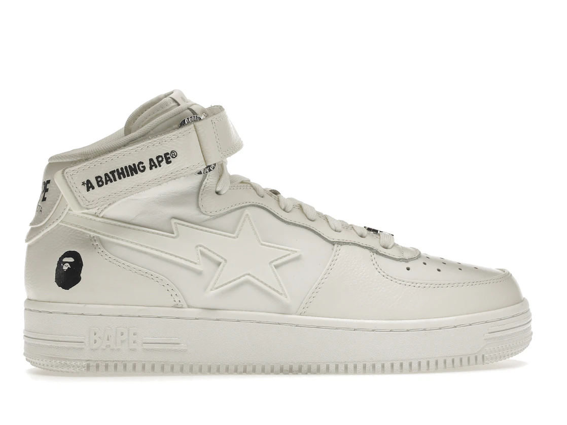 Vue 36 de A Bathing Ape Bape Sta Mid White