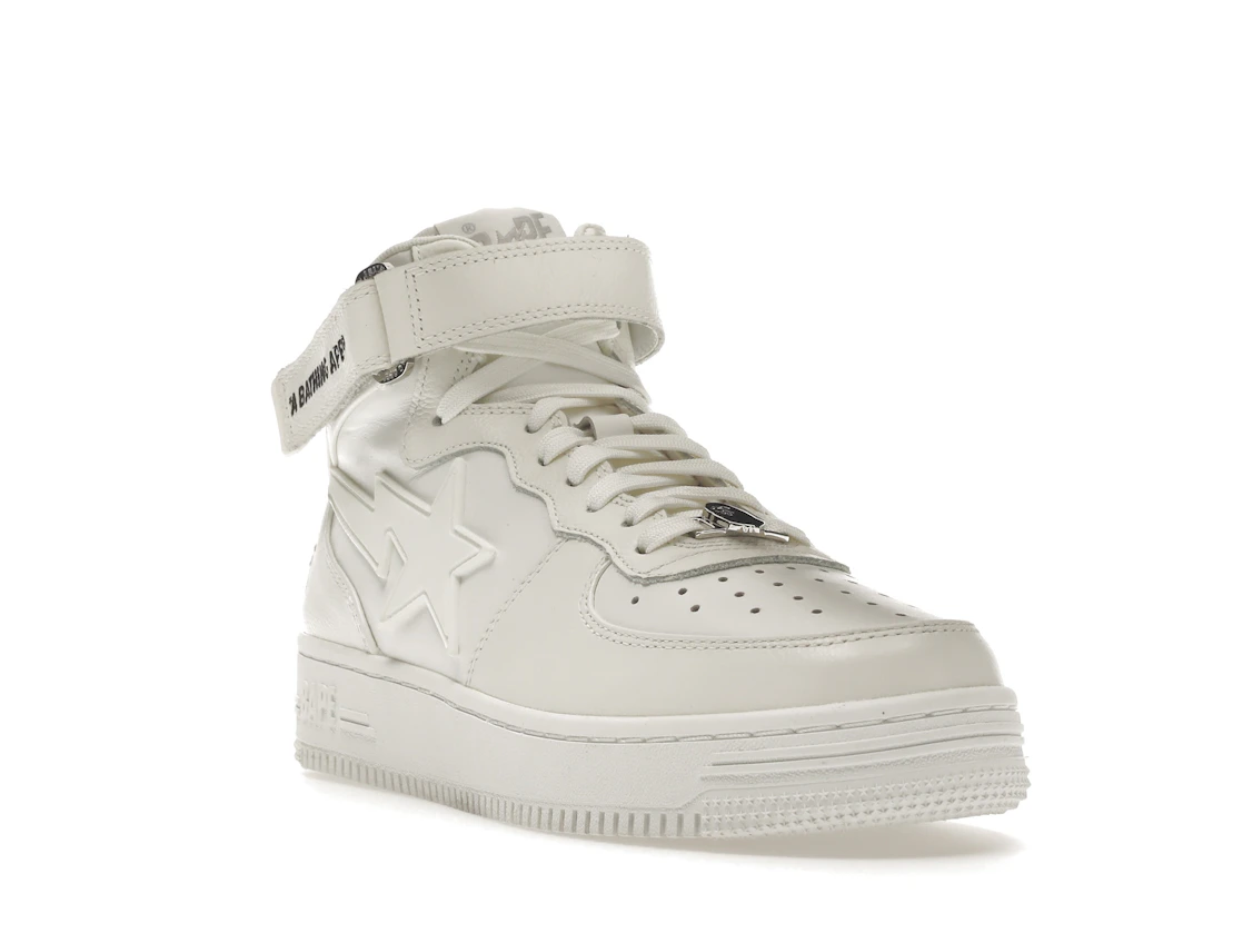 Vue 7 de A Bathing Ape Bape Sta Mid White