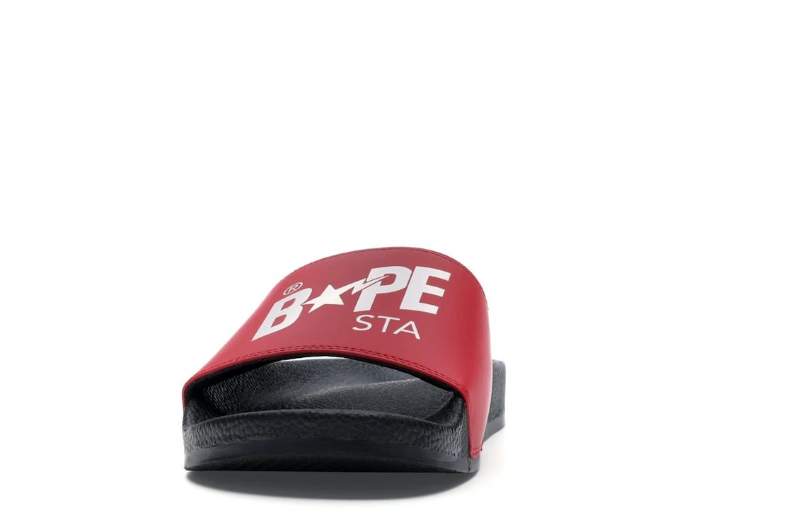 Vue 11 de A Bathing Ape Bape Sta Slide Black Red