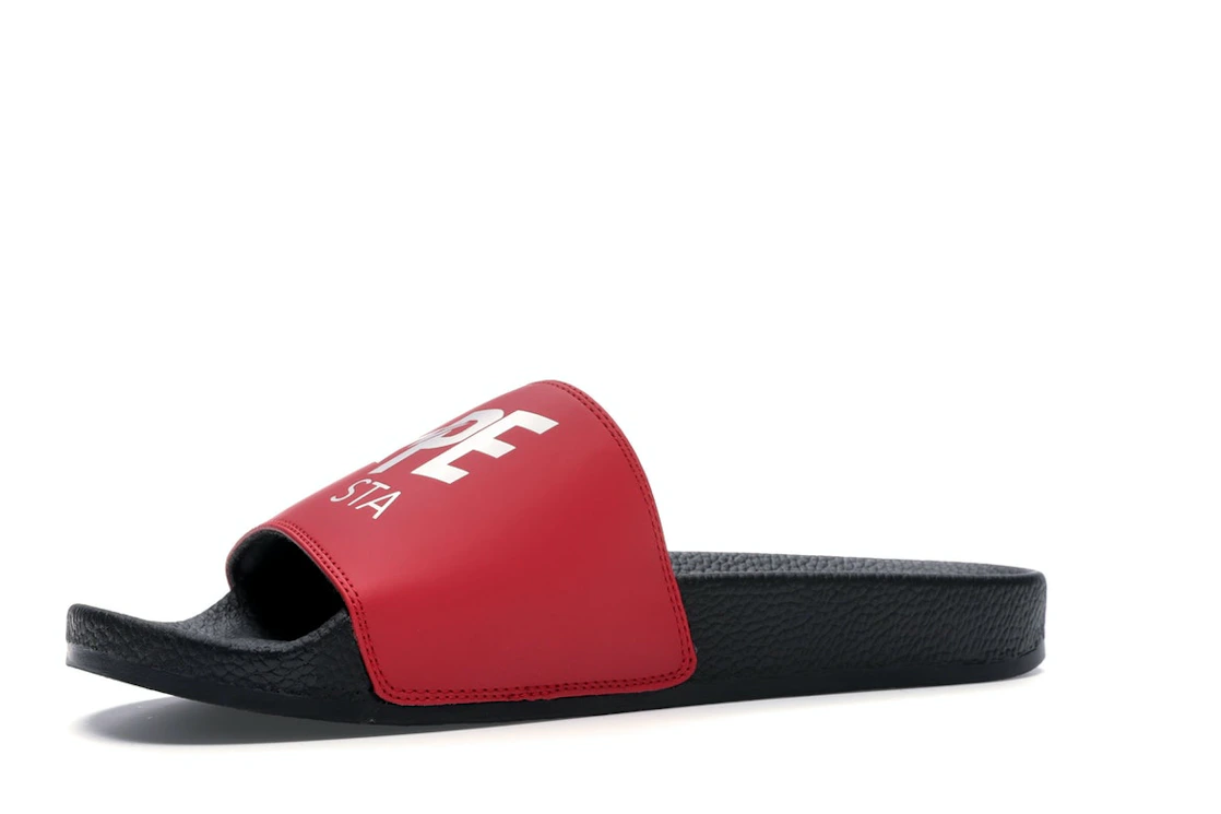 Vue 16 de A Bathing Ape Bape Sta Slide Black Red