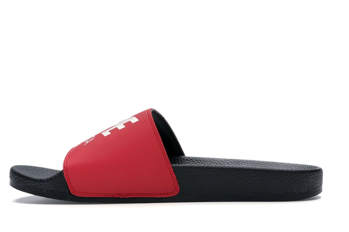 Vue 19 de A Bathing Ape Bape Sta Slide Black Red
