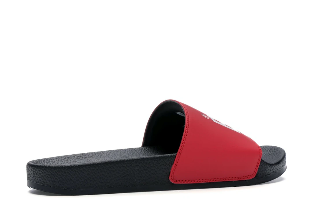 Vue 34 de A Bathing Ape Bape Sta Slide Black Red