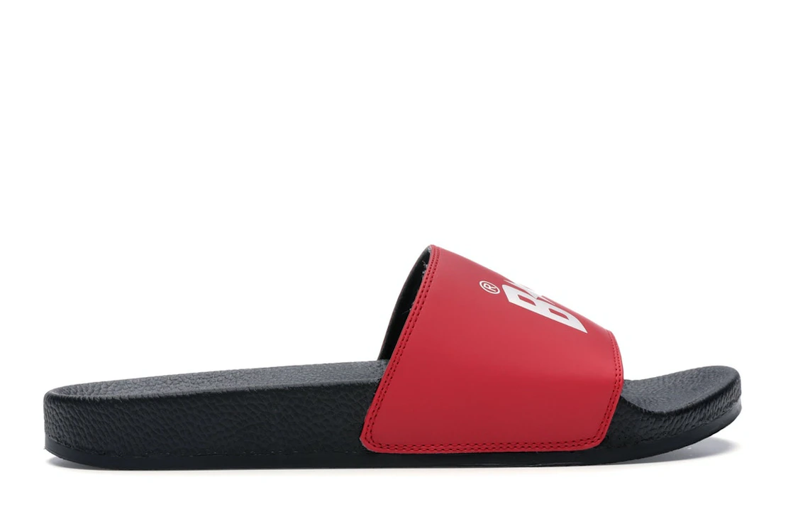 Vue 36 de A Bathing Ape Bape Sta Slide Black Red