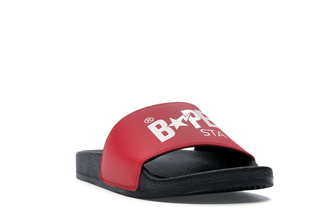 Vue 7 de A Bathing Ape Bape Sta Slide Black Red