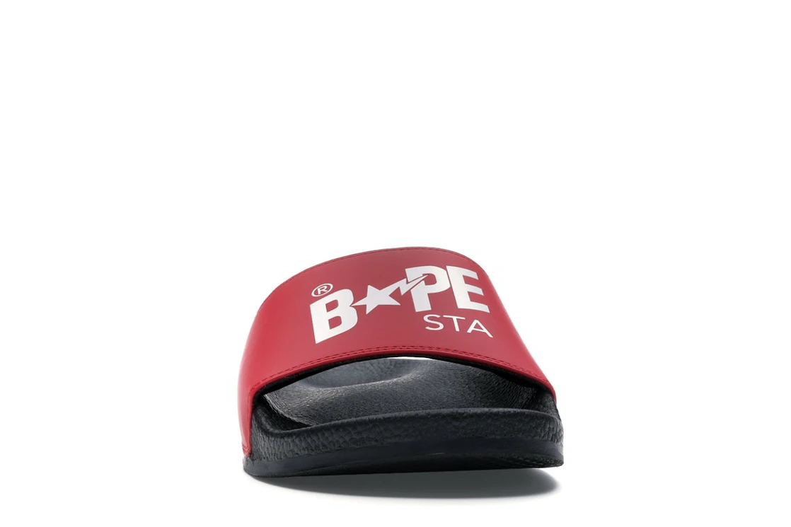 Vue 9 de A Bathing Ape Bape Sta Slide Black Red