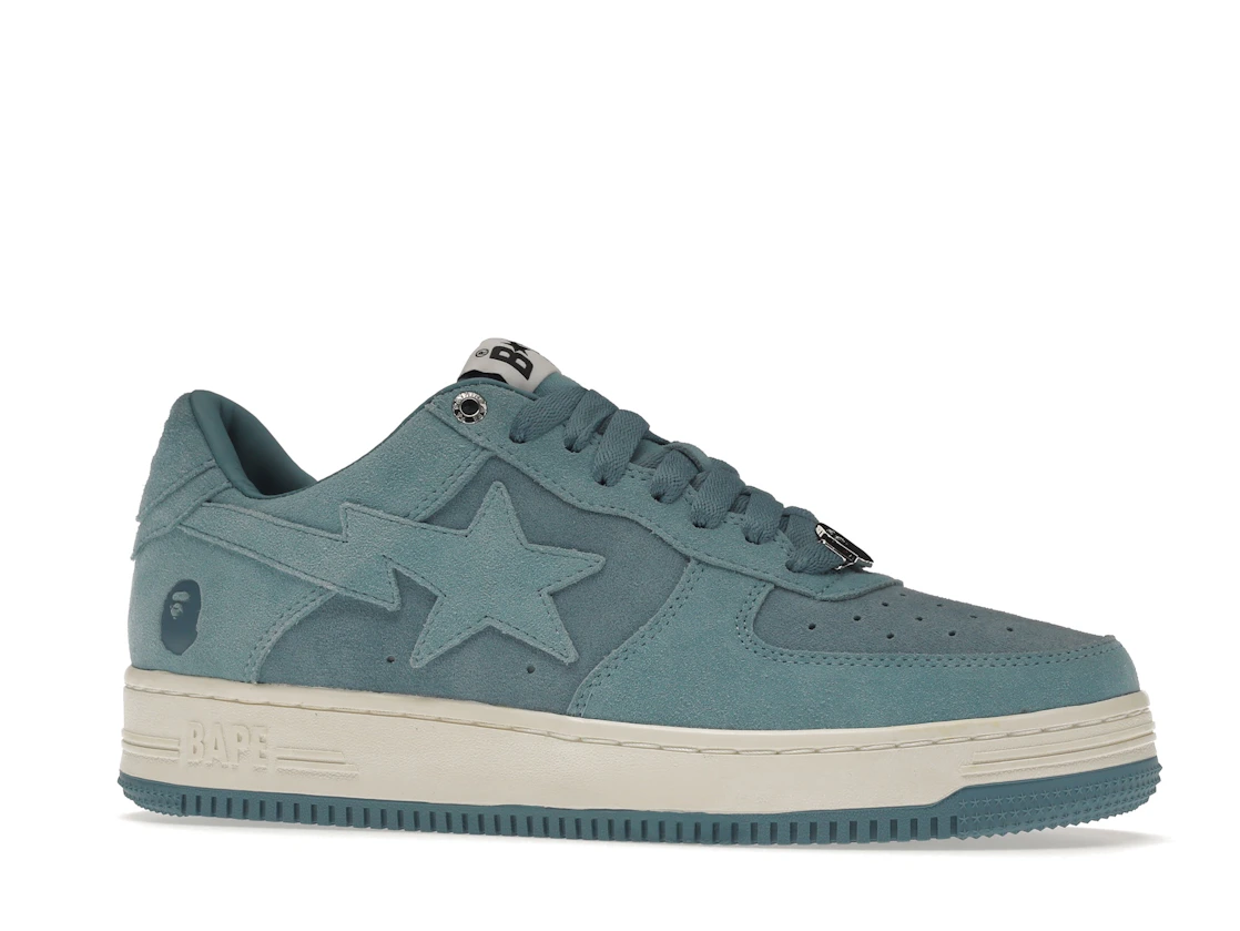 Vue 3 de A Bathing Ape Bape Sta Blue Suede