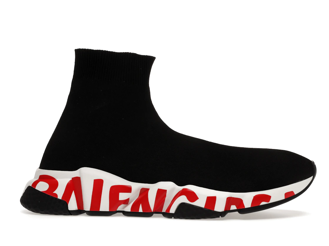 Vue 2 de Balenciaga Graffiti Speed Red Sole