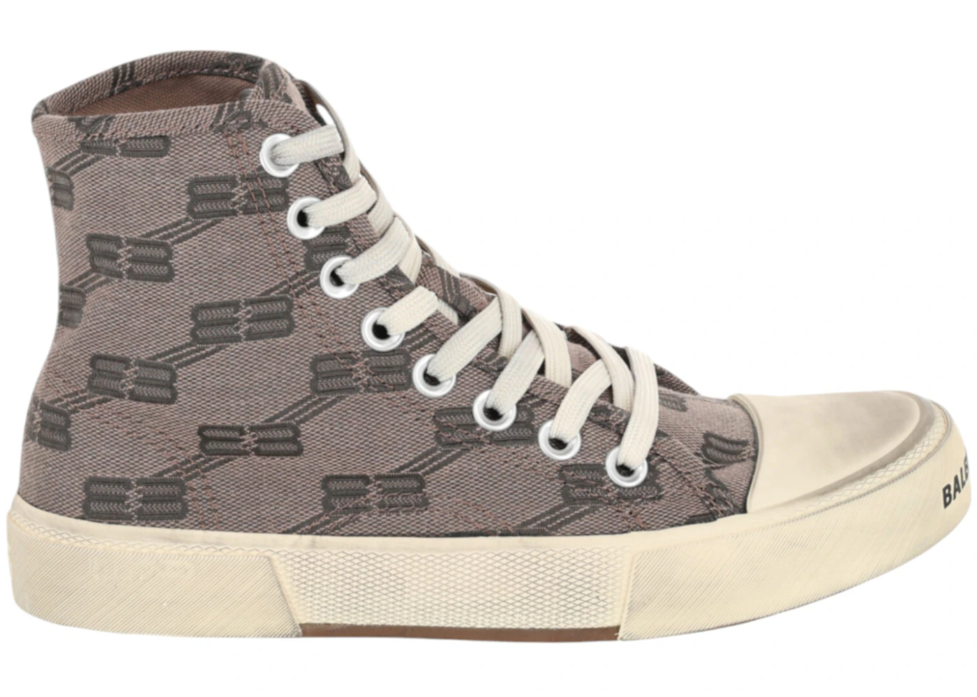 Balenciaga Paris BB Monogram High-Top Grey 