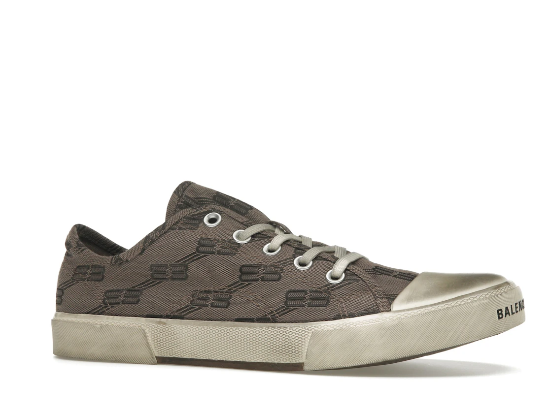 Vue 3 de Balenciaga Paris Low 'BB Monogram Dark Mink Grey