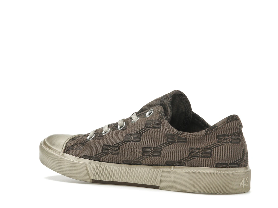 Vue 23 de Balenciaga Paris Low 'BB Monogram Dark Mink Grey