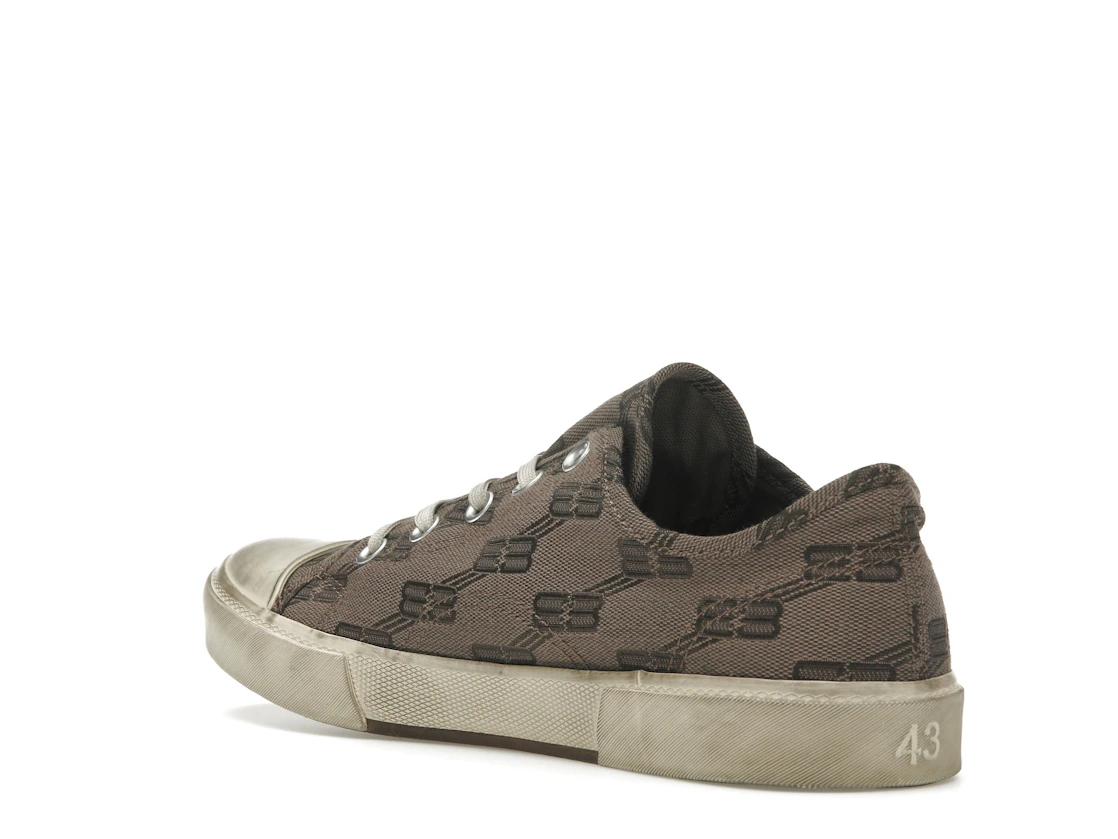 Vue 24 de Balenciaga Paris Low 'BB Monogram Dark Mink Grey