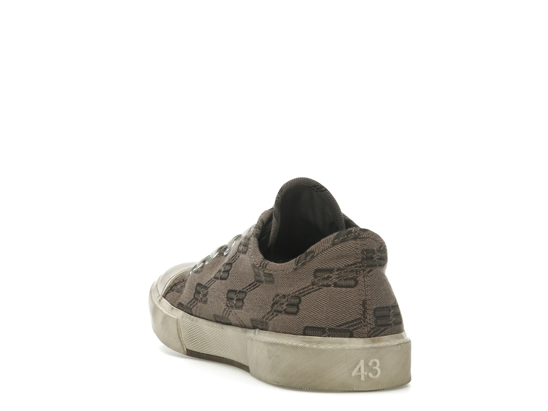 Vue 26 de Balenciaga Paris Low 'BB Monogram Dark Mink Grey