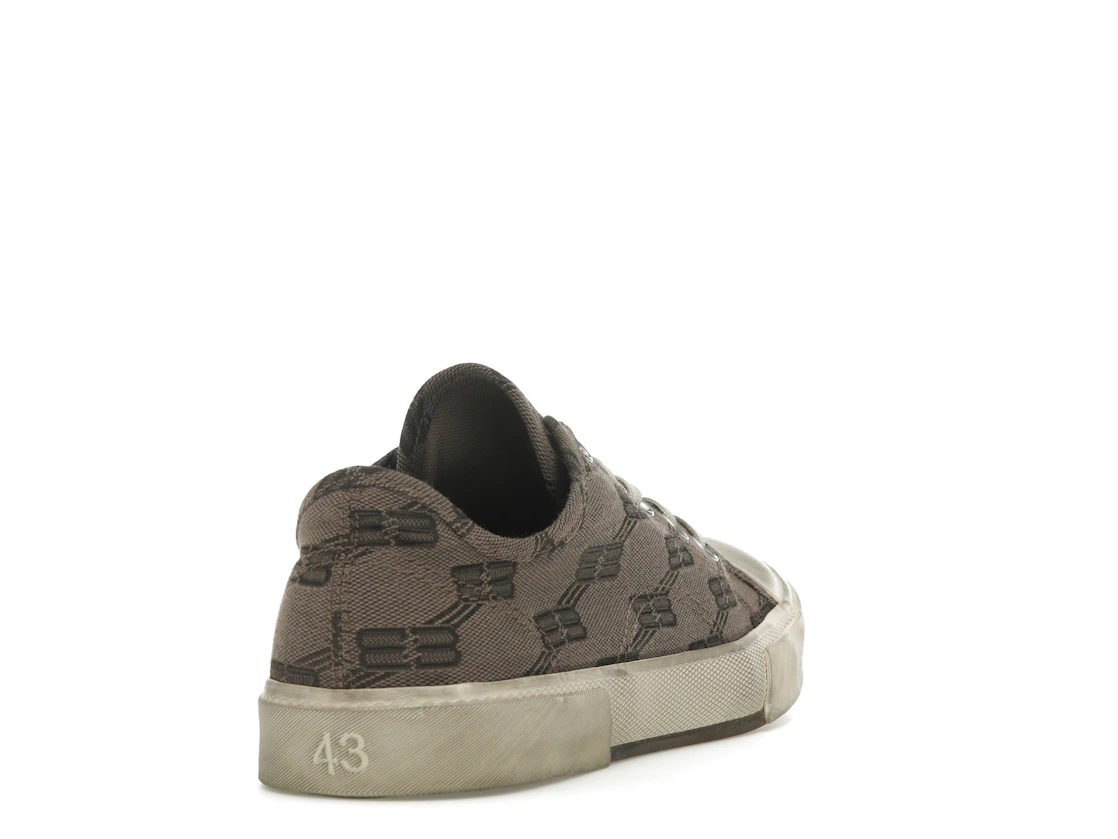 Vue 30 de Balenciaga Paris Low 'BB Monogram Dark Mink Grey