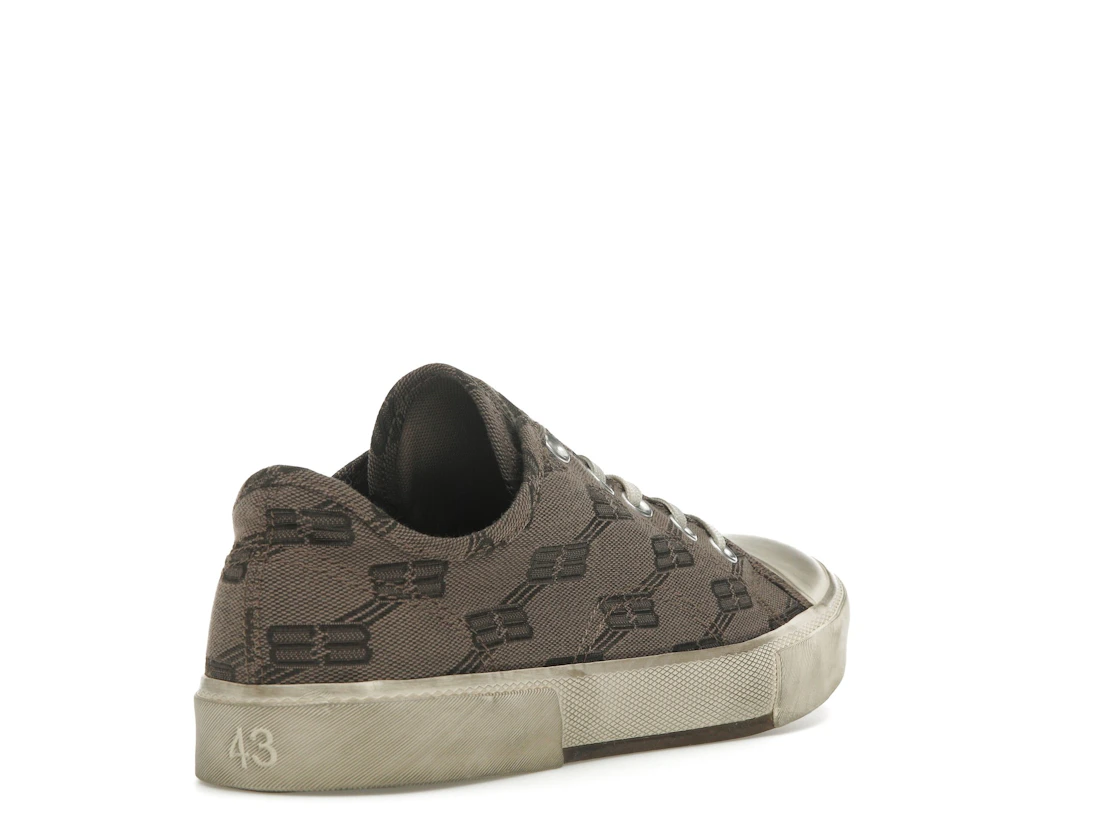 Vue 31 de Balenciaga Paris Low 'BB Monogram Dark Mink Grey