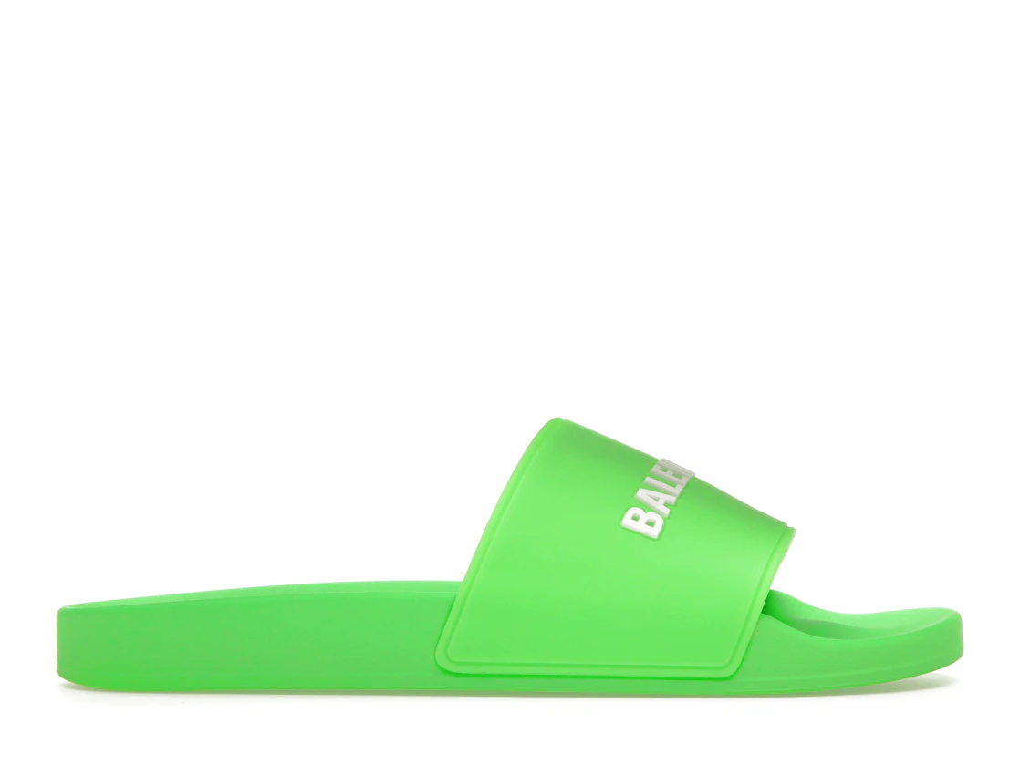 Vue 1 de Balenciaga Pool Slide Green White