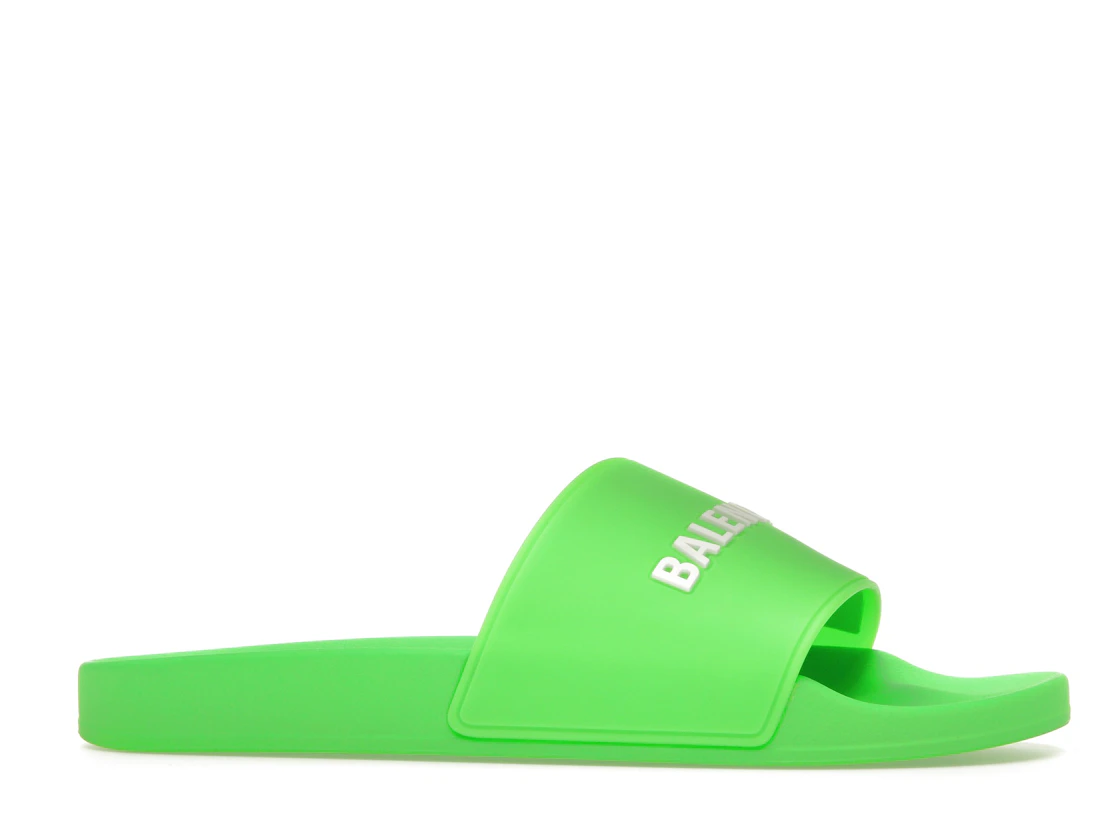 Vue 2 de Balenciaga Pool Slide Green White
