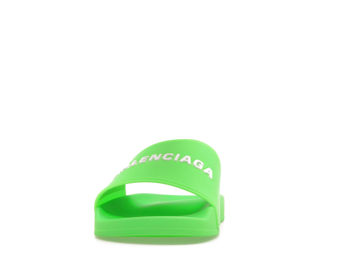 Vue 11 de Balenciaga Pool Slide Green White