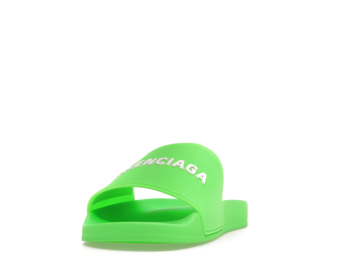 Vue 12 de Balenciaga Pool Slide Green White