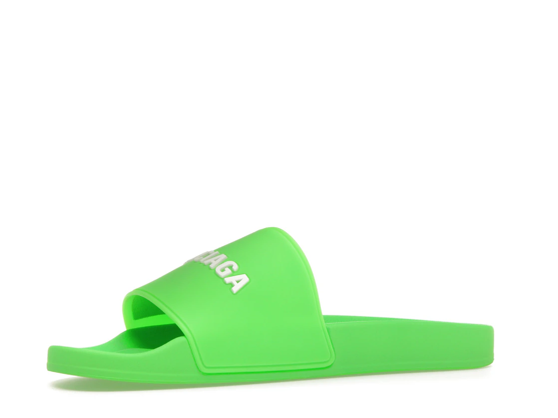 Vue 16 de Balenciaga Pool Slide Green White